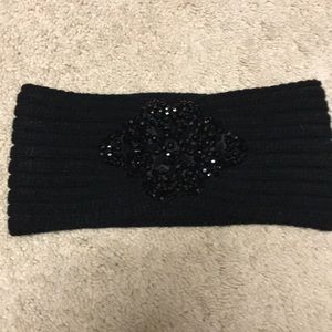 Francesca’s Black Embellished Turban